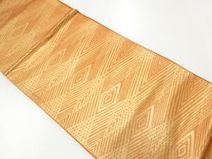 リサイクル　幾何学模様織出し袋帯